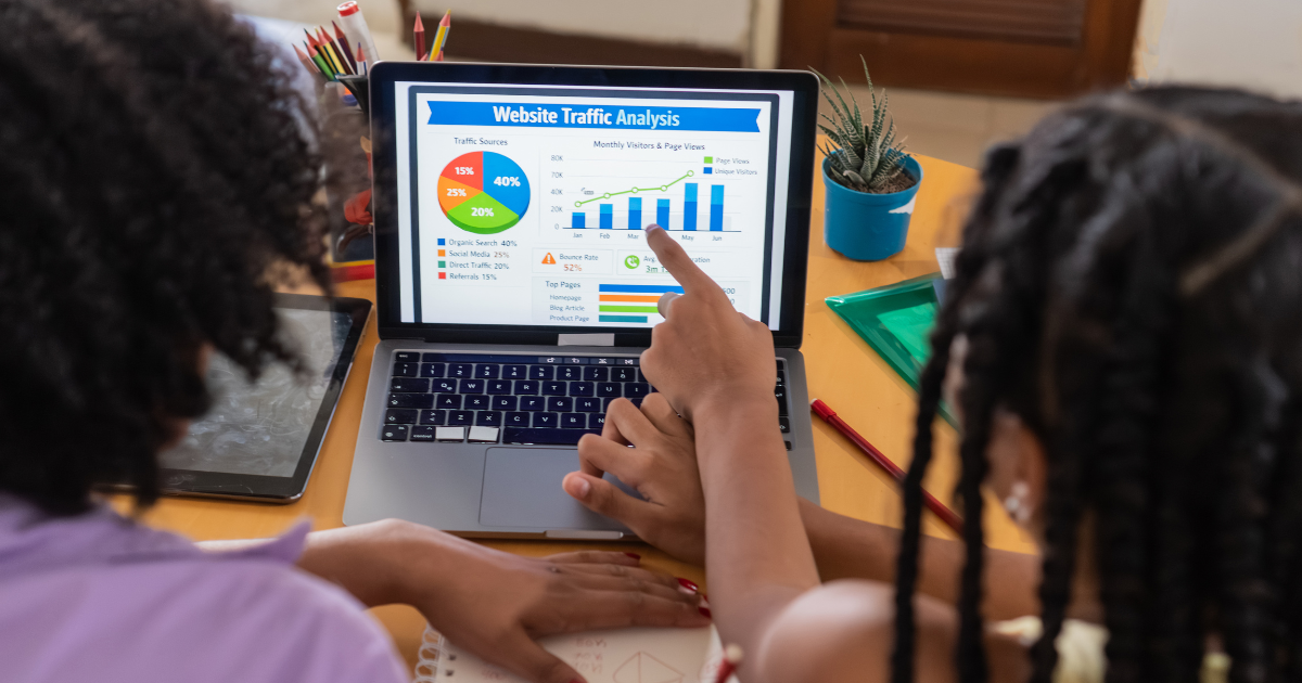 People analyzing website data